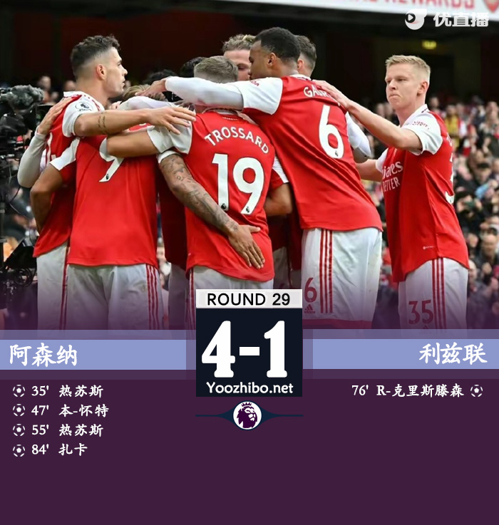 阿森纳4-1利兹联