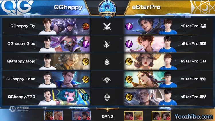 2019年王者荣耀冬冠杯总决赛G5 eStarPro vs QGhappy全场录像