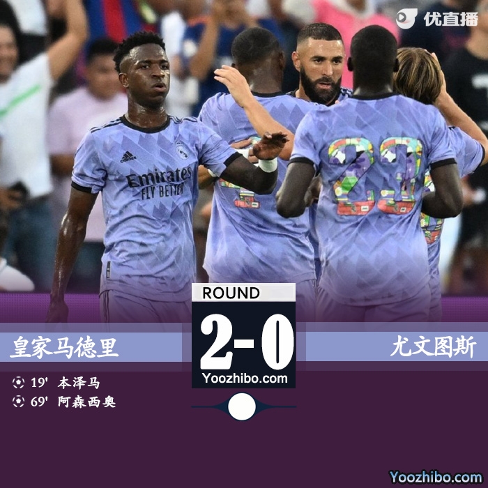 皇马2-0击败尤文