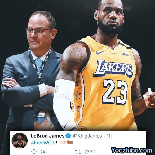 詹姆斯发推声援Woj