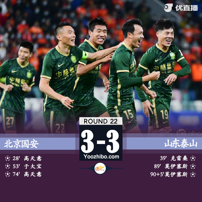 国安3-3泰山