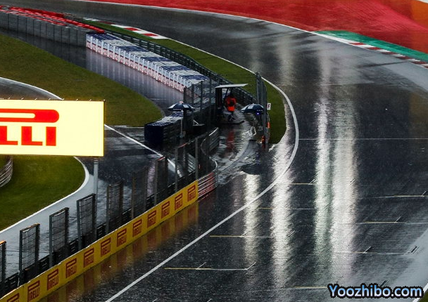 F1施蒂利亚大奖赛第三次练习赛因突降暴雨取消