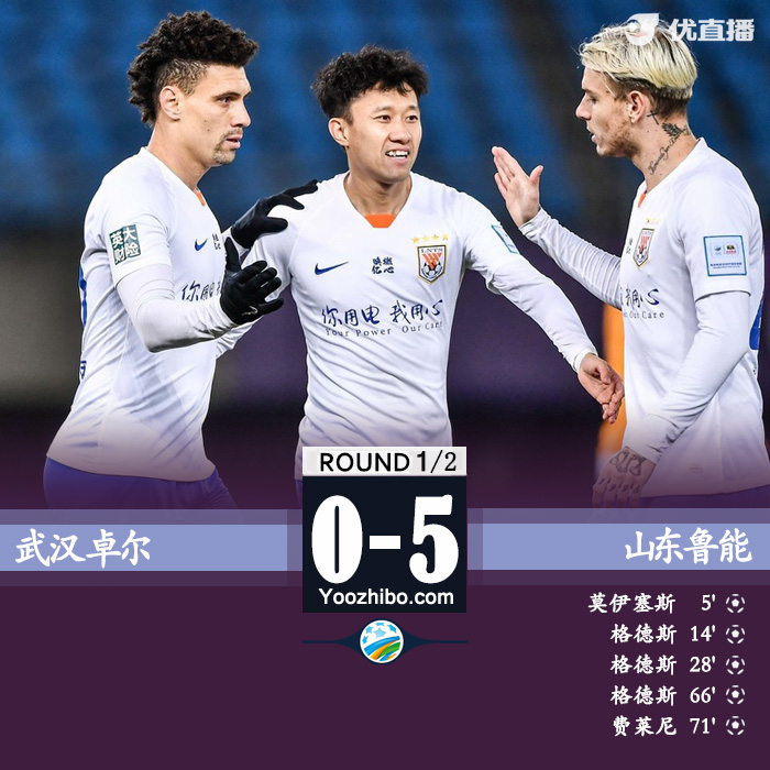 鲁能5-0卓尔