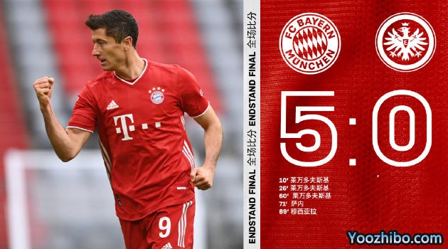 <a href=/zuqiuxg/bayern/ target=_blank class=infotextkey>拜仁</a>慕尼黑5-0法兰克福